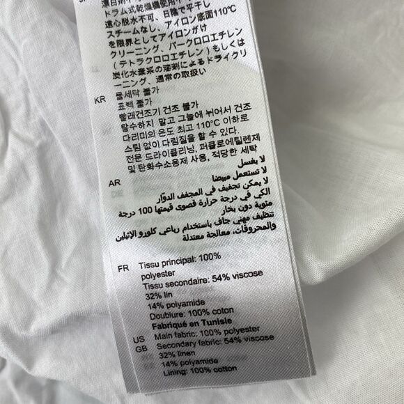 Sandro Zenali White Lace with Leaf Pattern MIDI Dress - Picture 8 of 8